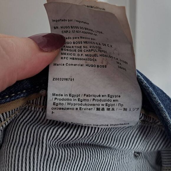 Boss Hugo Boss Alabama Men's Blue Denim Jeans size 38 x 30 - Picture 11 of 11